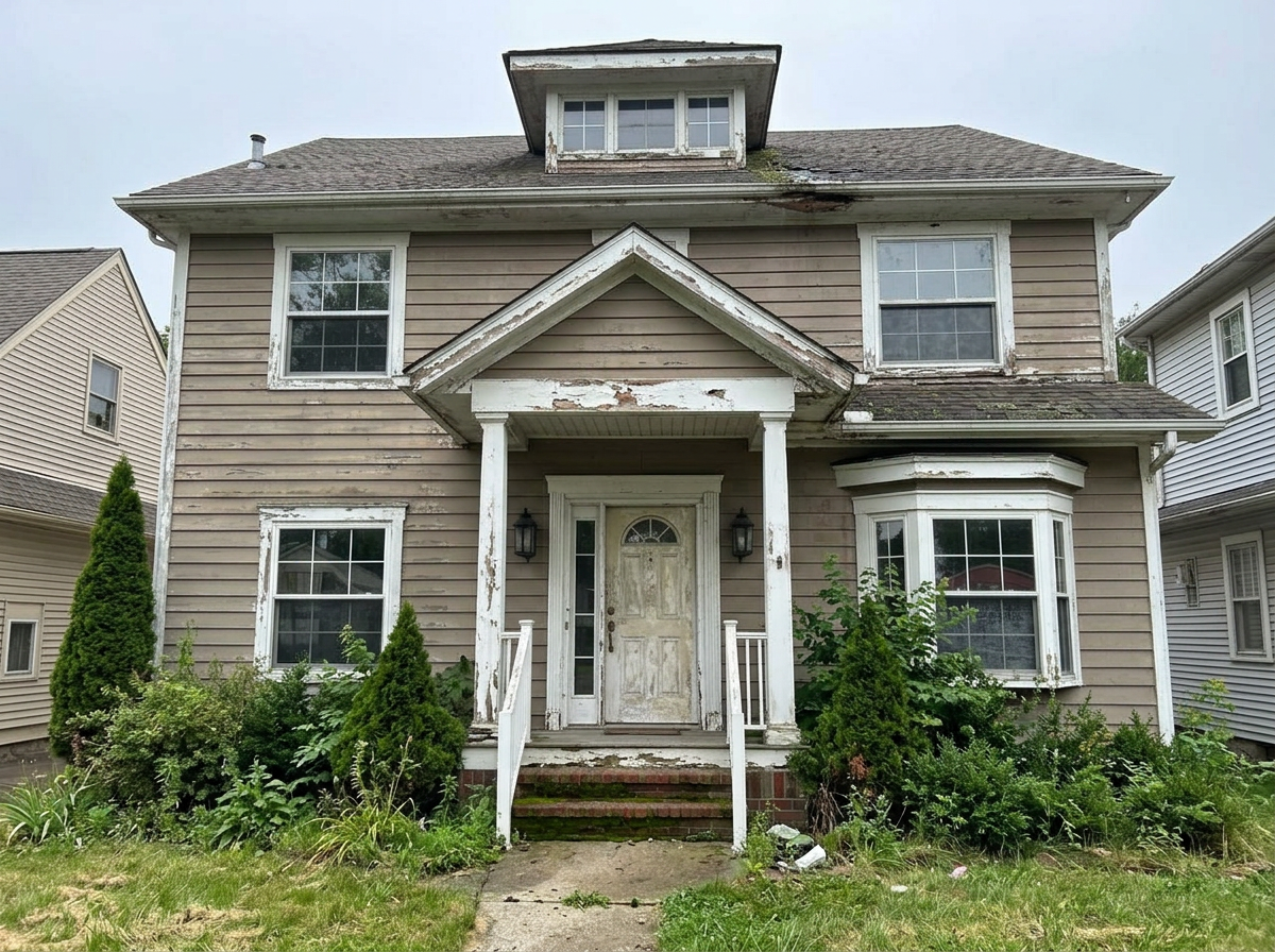 Facade & Siding — before state, same camera angle