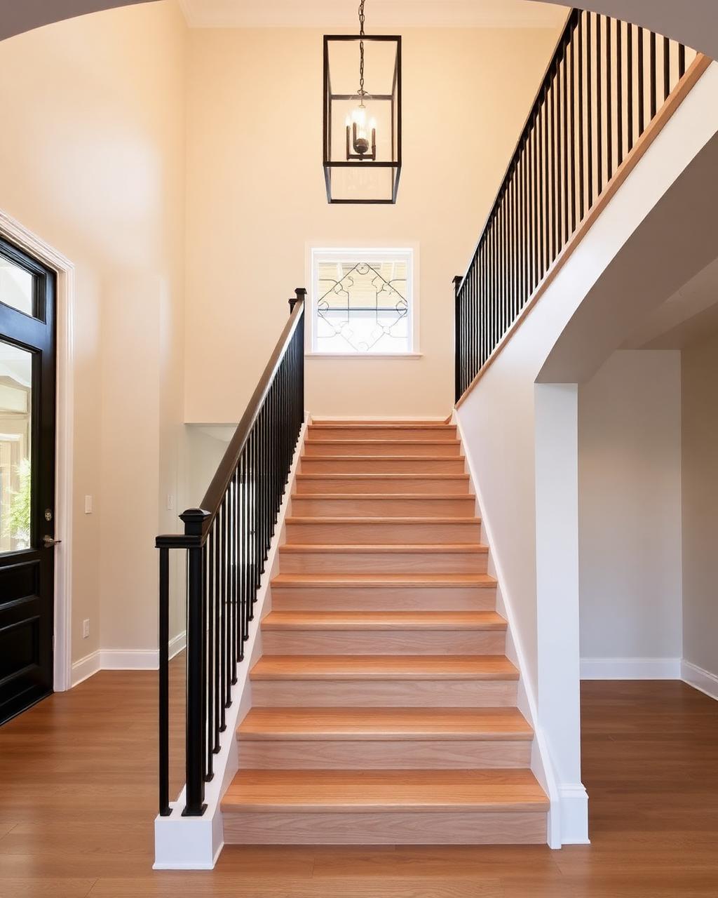 Entry foyer and staircase renovation