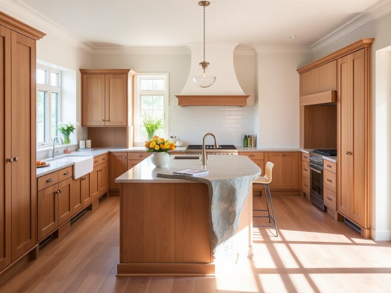 Kitchen opened into the adjoining dining room